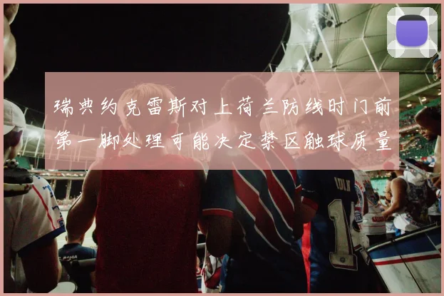 瑞典约克雷斯对上荷兰防线时门前第一脚处理可能决定禁区触球质量